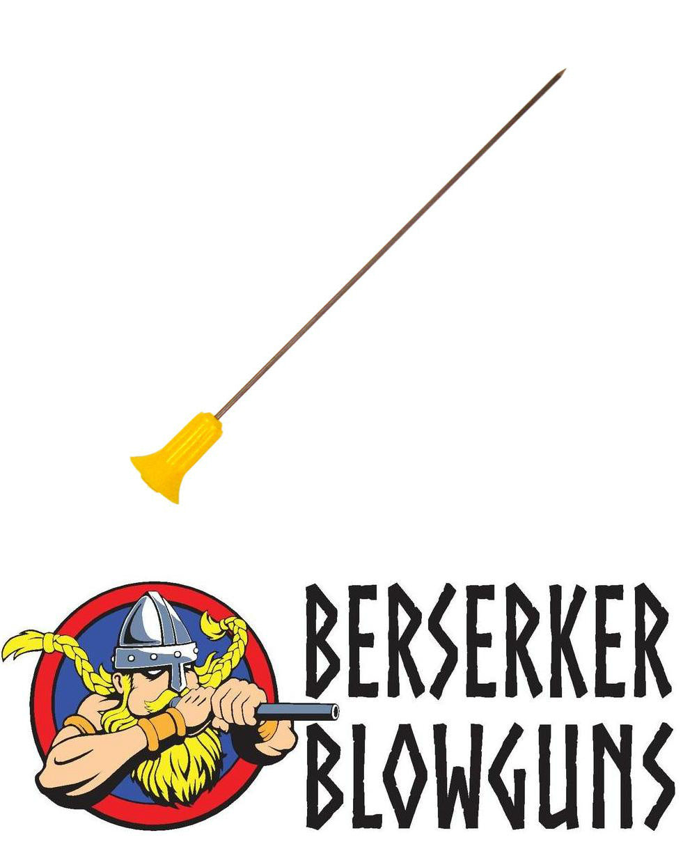 Berserker - .50 cal Blowgun 4" Target Darts with Yellow Cones