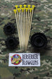 20 - .40 cal 5" Bamboo Wooden Spear Darts Yellow with 3 Pc. Quiver Set by Berserker Blowguns - Berserker Blowguns