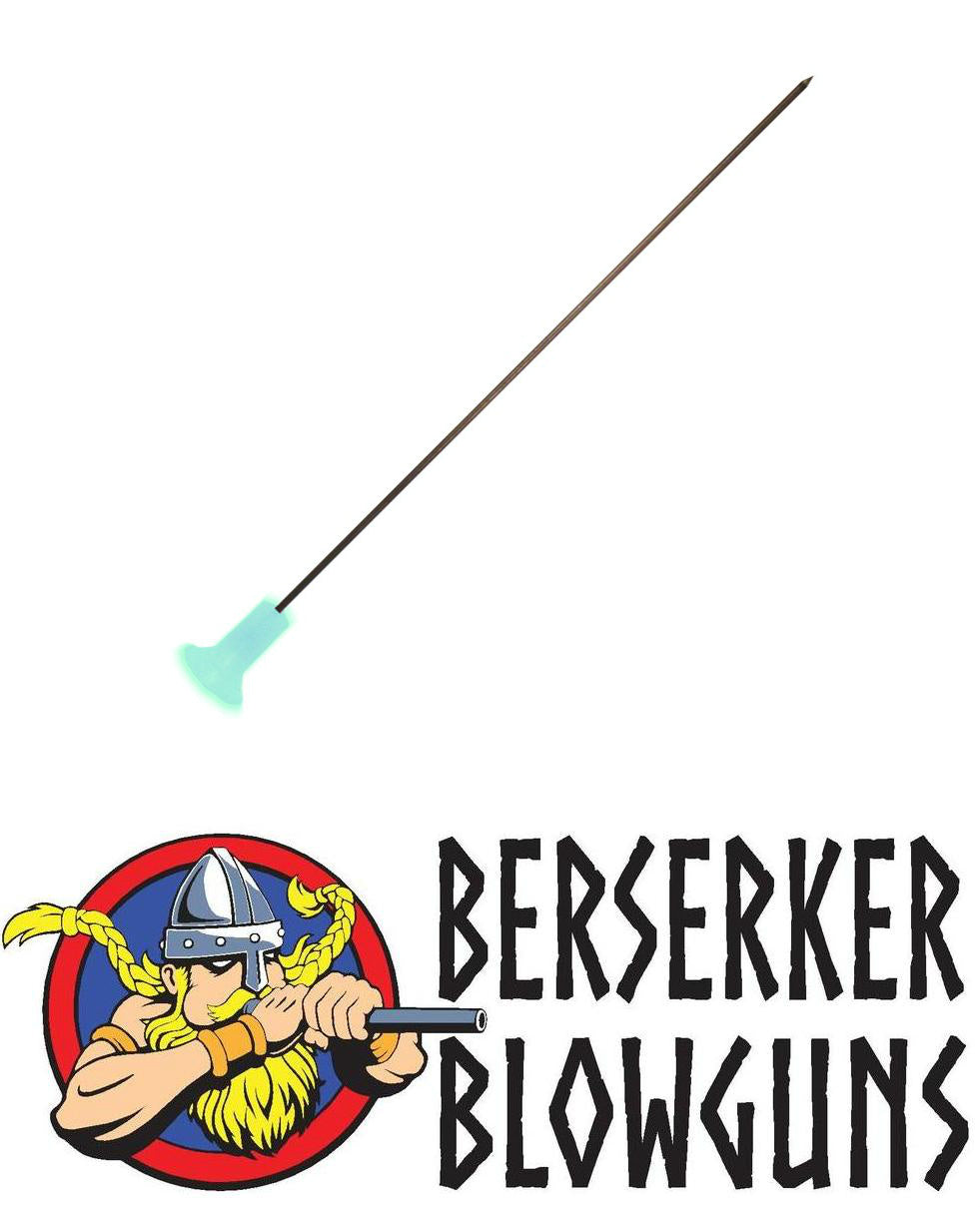 Berserker - .40 cal 5" Deep Penetrating Hunting Target Darts with GLOW IN THE DARK Cones